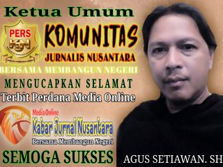 UCAPAN SELAMAT DARI KETUA UMUM KOMUNITAS JURNALIS NUSANTARA