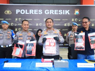 Polres Gresik Ungkap Jaringan Narkoba Lintas Kota, 4 Tersangka Diamankan