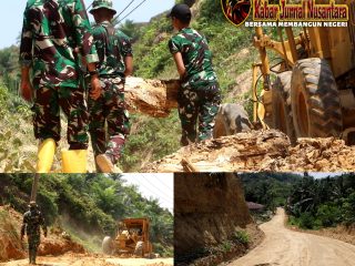 BRAVO" Akses Antar Desa Segera Terbuka, Personel TMMD Fokus Pengerasan Jalan