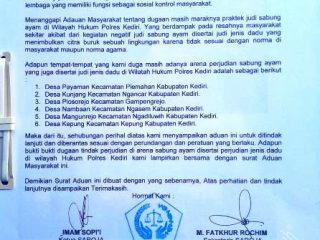 "BUKTIKAN"???, APH Jajaran Polres Kediri  Berani Bongkar - Berantas - Tangkap Judi Sabung Ayam  Yang Diadukan LSM SAROJA Secara Resmi!!!