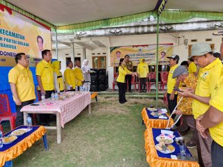 Darlian Pone Buka Muscam Partai Golkar Kecamatan Bahuga, Haris Hermanto Terpilih Aklamasi