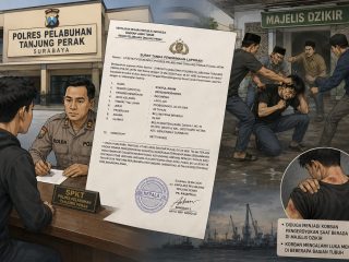 Diduga Jadi Korban Pengeroyokan di Majelis Dzikir, Pemuda Surabaya Resmi Lapor ke Polres Pelabuhan Tanjung Perak