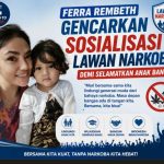 BRAVO STOP Narkoba , Ferra Rambeth Ajak Generasi Muda Serukan Sosialisasi Bahaya Narkoba Untuk Anak Bangsa