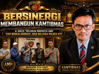 Bersinergi Membangun Kamtibmas, H. Holis : Seluruh Anggota AMP Siap Berkalaborasi Jogo Wilayah Polres KP3