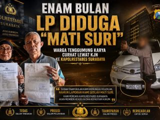 Enam Bulan LP Diduga "Mati Suri"???, Warga Tenggumung Karya Curhat Lewat KJN ke Kapolrestabes Surabaya