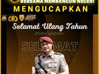 Selamat Hari Jadi kepada AKP Adik Agus Putrawan, S.H., M.H.