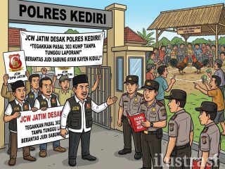 Judi Sabung Ayam Kayen Kidul Menjamur, JCW Jatim Desak Polres Kediri Tegakkan Pasal 303 KUHP Tanpa Tunggu Laporan