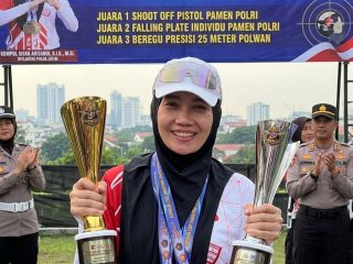Dari Podium Menembak Nasional Ke Layar Pantau MQR Jatim, Simak Kiprah Nyata Kompol Siska