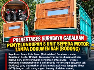 Siasat Truk Pindahan Asal NTT Gagal, Polsek Gununganyar Bongkar Penyelundupan Motor Bodong