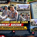 Redam Potensi Konflik SARA Terkait Adzan, Polsek Krembangan Dianugerahi Penghargaan Kapolres Pelabuhan Tanjung Perak