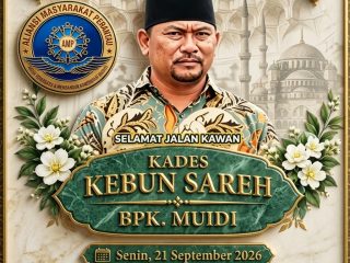 Kabar Duka Kades Kebun Sareh Bapak Muidi Wafat, AMP Jawa Timur Sampaikan Belasungkawa Mendalam