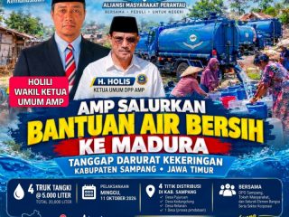 Aliansi Masyarakat Perantau Pasok Ratusan Ribu Liter Air Bersih ke Sampang Madura