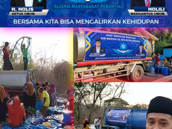 Ringankan Beban Kekeringan, Aliansi Masyarakat Perantau (AMP) Salurkan Bantuan Air Bersih Se-Wilayah Madura