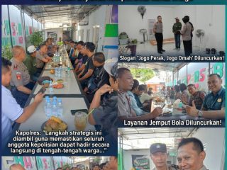 Slogan 'Jogo Perak, Jogo Omah', Kapolres Tanjung Perak Ajak Warga Jaga Kamtibmas, dan Janjikan Layanan Jemput Bola untuk Warga